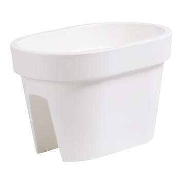 Горшок Prosperplast Lofly Railing 40см белый - купить, цены на - фото 1
