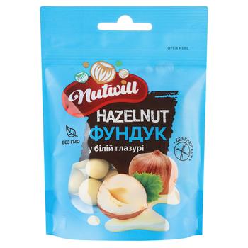 Nutwill Hazelnuts in White Glaze 100g