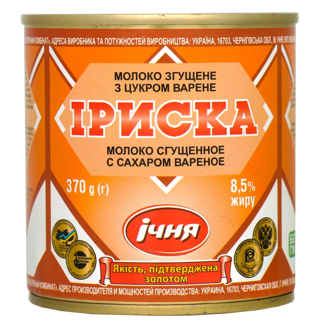 

Молоко сгущенное Ичня Ириска вареное 8,5% 370г