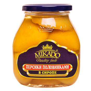 Peach halves Mikado in syrup 560g - buy, prices for NOVUS - photo 1