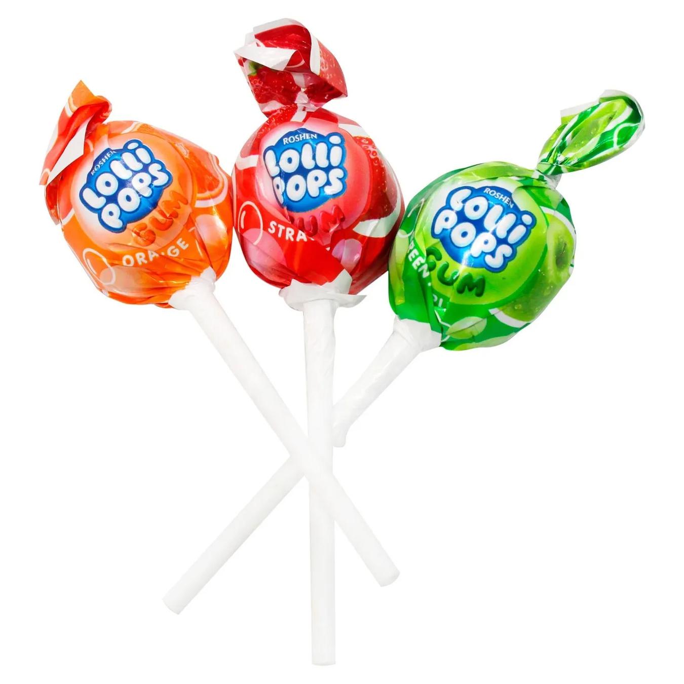 

Карамель Roshen Lollipops Gum Фруктовый микс