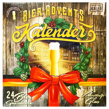 Kalea New Year Advent Calendar Beer Set 0.33l x 24pcs and Beer Glass 0.33l - buy, prices for - photo 3