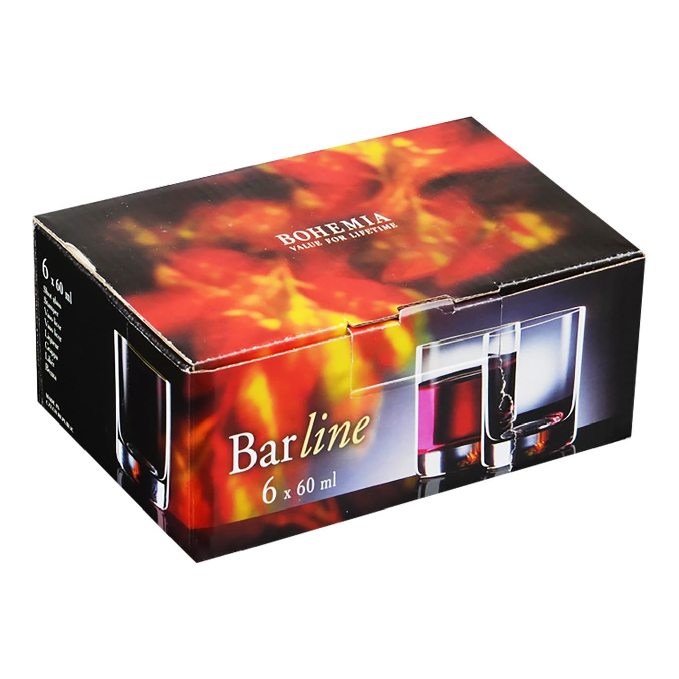 

Набор рюмок Bohemia Barline 60мл 6шт