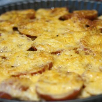 Макарони, запечені з помідорами, під сиром - Image