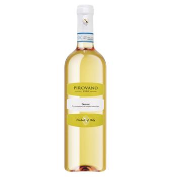 Вино Pirovano Soave DOC белое сухое 11,5% 0,75л