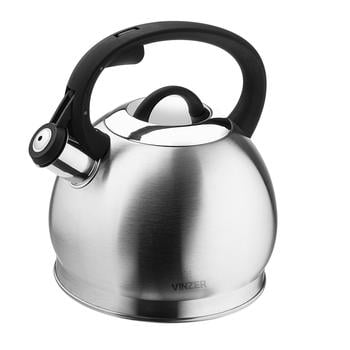 Lucerne Vinzer with a Whistle Made of Stainless Steel Teapot 2.5l - buy, prices for NOVUS - photo 2