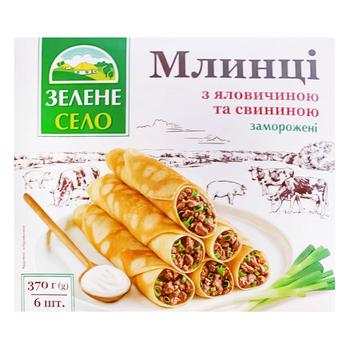 Млинці Зелене Село з яловичиною та свининою 370г - купити, ціни на ULTRAMARKET - фото 1