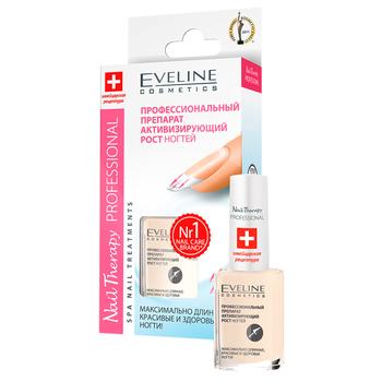 Лак Eveline Nail Therapy Professional Активатор росту нігтів 12мл - купити, ціни на Auchan - фото 1