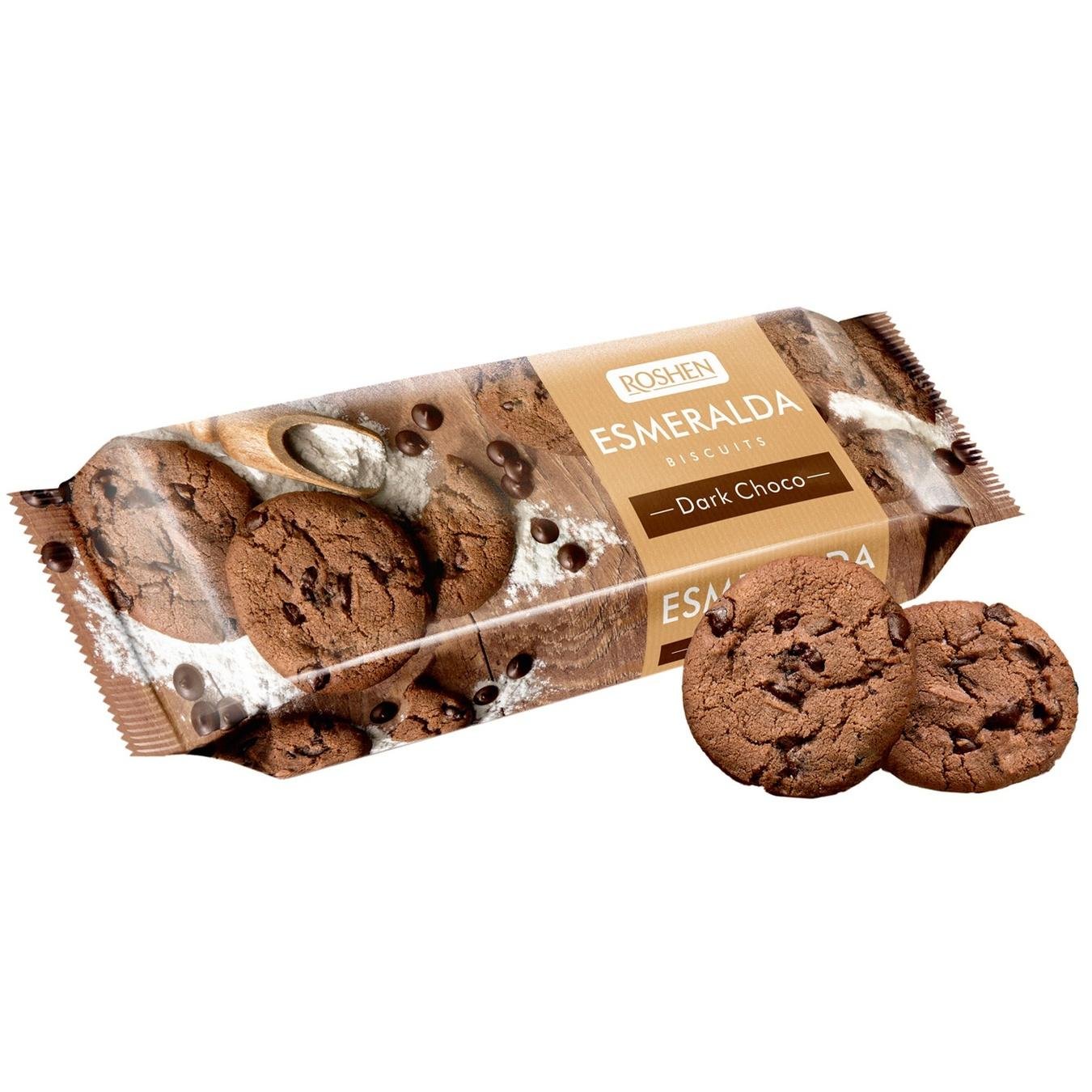 

Печенье Roshen Lovita с какао и кусочками шоколадной глазури 150г