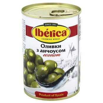 Iberica Olives Stuffed with Anchovies 280g - buy, prices for MegaMarket - photo 1