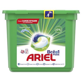 Ariel Pods 3 In 1 Mountain Spring Washing Capsules 23pcs 28.8g - buy, prices for NOVUS - photo 1