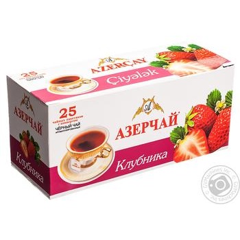 Чай Azercay чорний з ароматом полуниці 25*1,8 г х24 купить, цены на МегаМаркет - фото 2