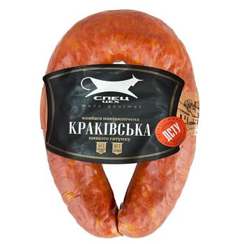 Колбаса Спец Цех Краковская полукопченая высший сорт - купить, цены на NOVUS - фото 1
