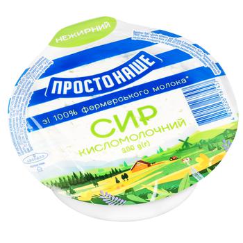 Сир кисломолочний Простонаше нежирний 300г - купити, ціни на - фото 2