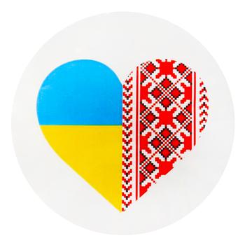 TerraPlus Ukraine-Heart-Vyshyvanka Sticker - buy, prices for - photo 1