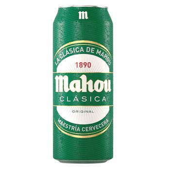 Mahou Clasica Light Beer 4.8% 0.5l - buy, prices for NOVUS - photo 1