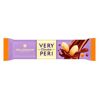 Шоколад молочный Millennium Very Peri с арахисом, изюмом и соленой карамелью 34г - купить, цены на METRO - фото 1