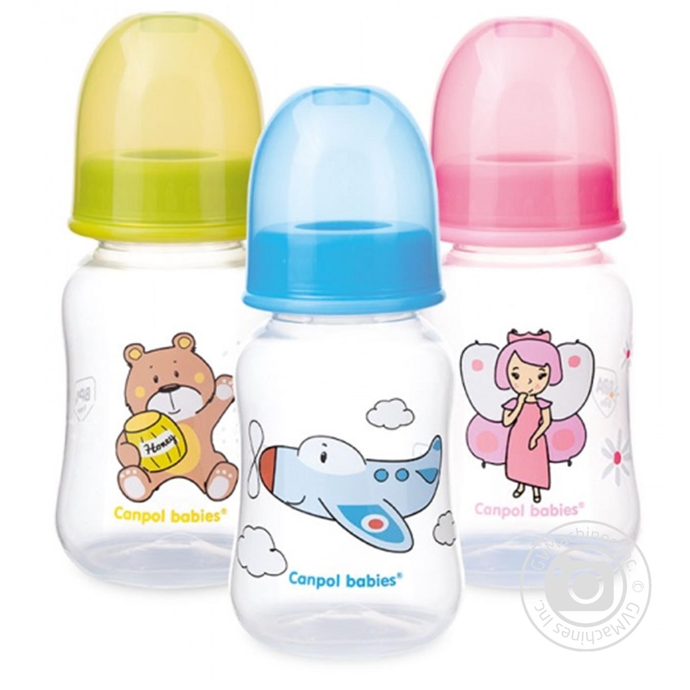 

Бутылочка Canpol Babies с рисунком 120мл в ассортименте