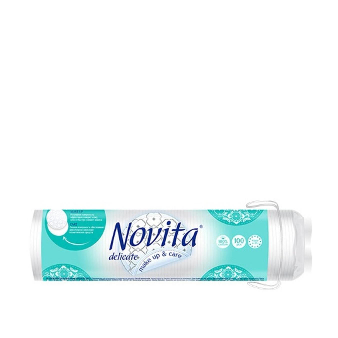 

Диски ватные Novita Delicate косметические 100шт