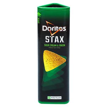 Чипсы кукурузные Doritos Stax Сметана-лук 170г - купить, цены на КОСМОС - фото 1