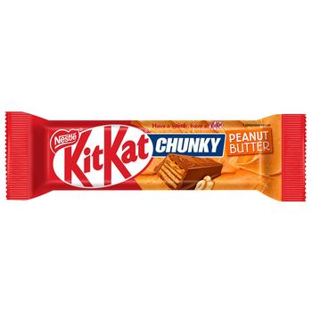 Батончик NESTLÉ® KITKAT® Chunky Арахисовая паста в молочном шоколаде 42г - купить, цены на Идеал - фото 1