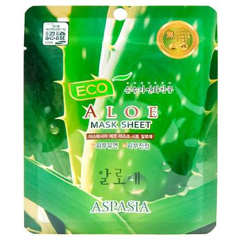 Маска Aspasia Eco тканевая для лица с экстрактом алоэ вера