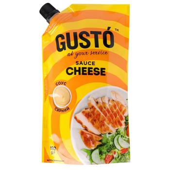 Соус Gusto Сырный 50% 180г - купить, цены на ЕКО Маркет - фото 1