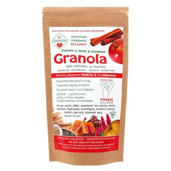 Golden kings of Ukraine Dr.Granola Pumpkin, Apple and Cinnamon Granola 125g - buy, prices for NOVUS - photo 1