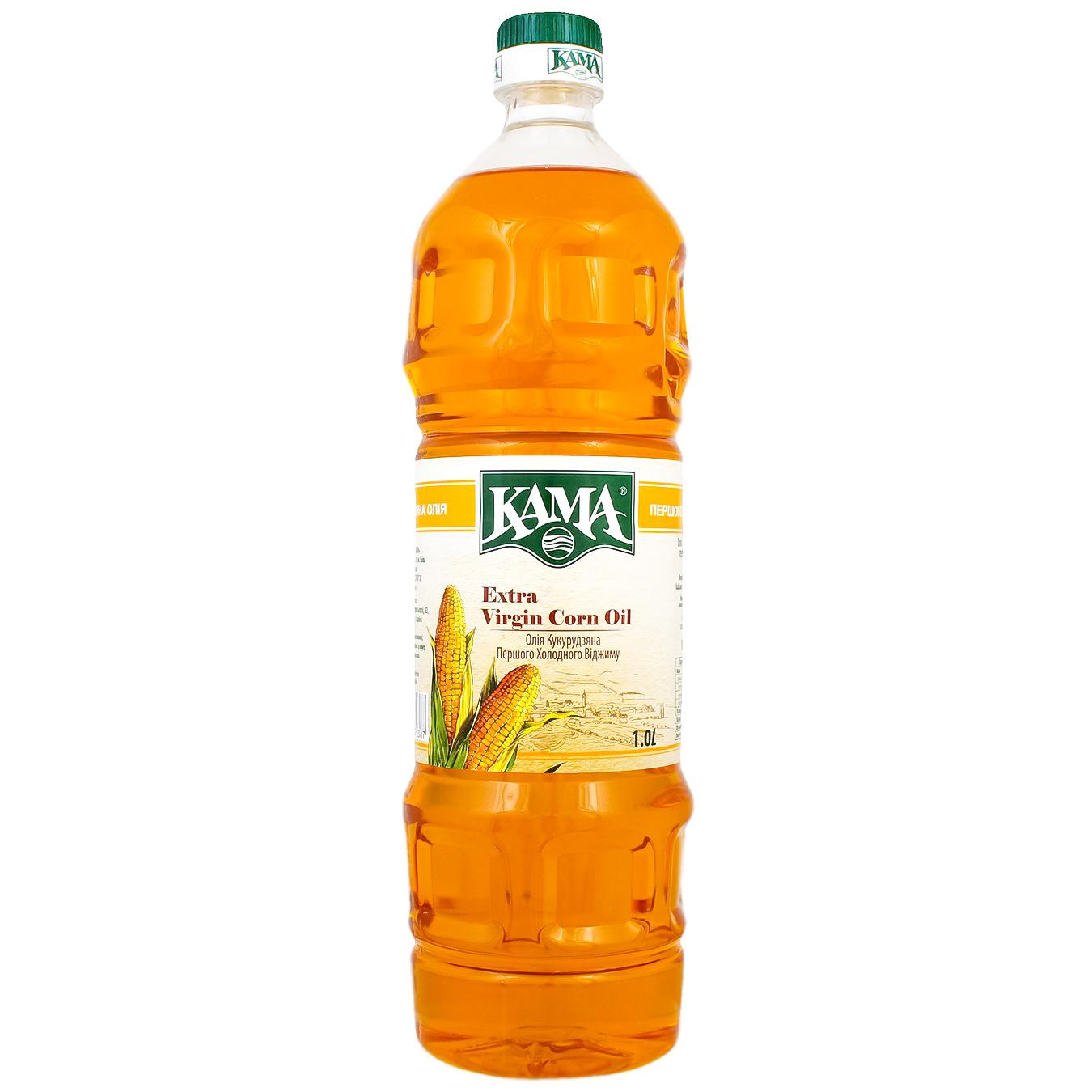 

Масло кукурузное Kama Extra Virgin первого холодного отжима 1л