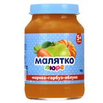 Пюре Малятко морква-гарбуз-яблуко 180г