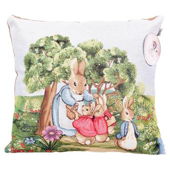 Provans Lawn Hare with Bunnies Decorative Pillow 45x45cm - buy, prices for COSMOS - photo 1