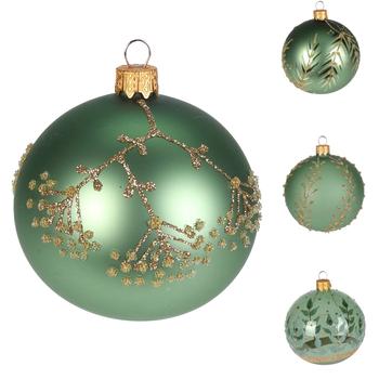 Koopman Christmas Ball 10cm Green in Assortment - buy, prices for - photo 1