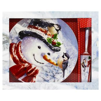 Lefard Christmas Collection Cake Dish with Spatula 27cm - buy, prices for ULTRAMARKET - photo 2