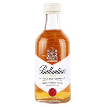 Виски Ballantines Finest 40% 50мл - купить, цены на КОСМОС - фото 1