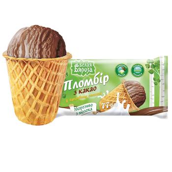 Bila Bereza Plombir with Cocoa Ice-Cream in Sugar Cup 70g - buy, prices for Vostorg - photo 2