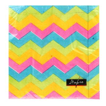 Tissueclub Napkins Paper Three-Layer Zig Zag 33х33cm 20pcs - buy, prices for Auchan - photo 1