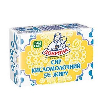 Сир Добряна кисломолочний 5% 250г Україна - купити, ціни на NOVUS - фото 1