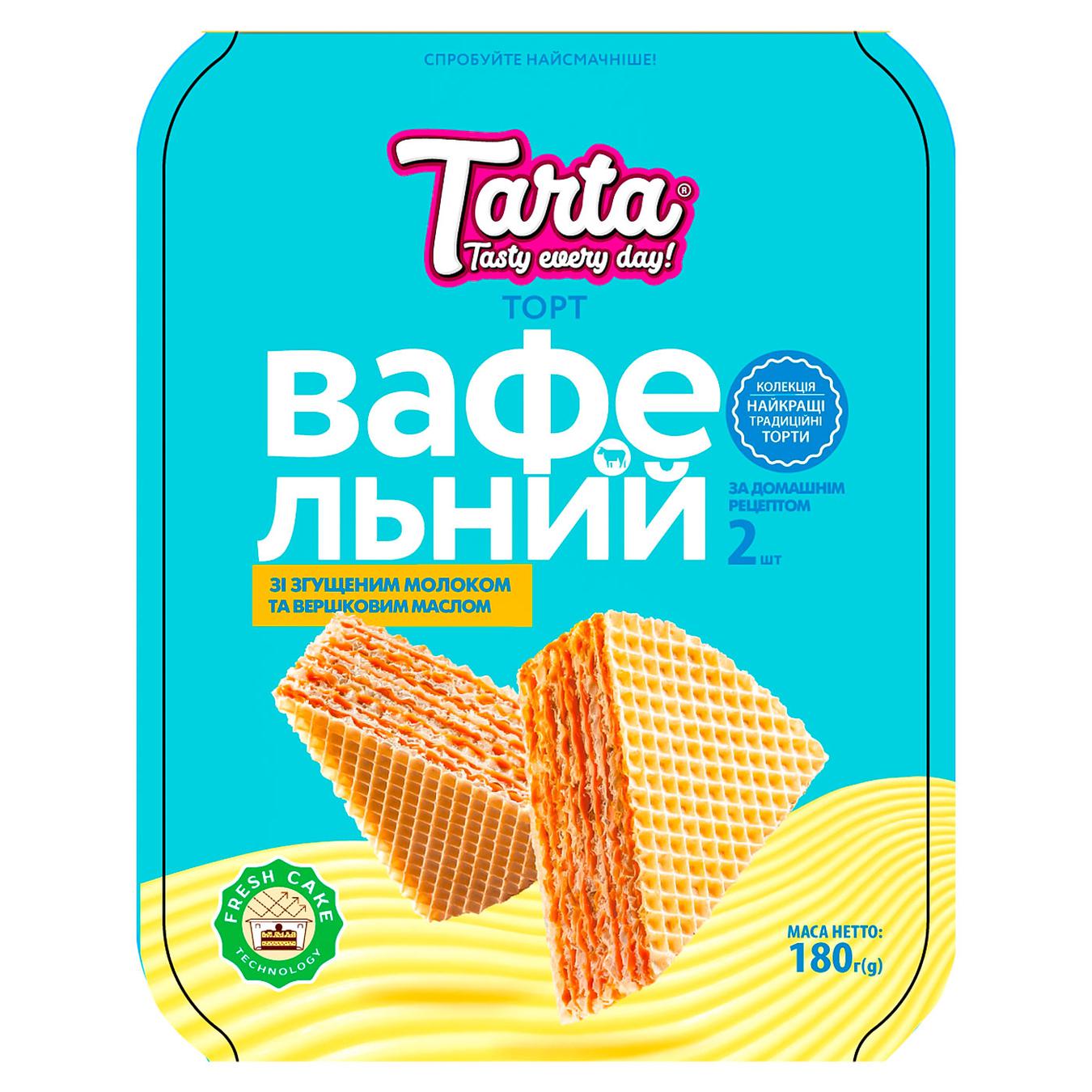 

Торт Tarta Вафельный со сгущенкой и сливочным маслом 180г