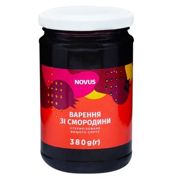 Novus Blackcurrant Jam 380g - buy, prices for NOVUS - photo 1