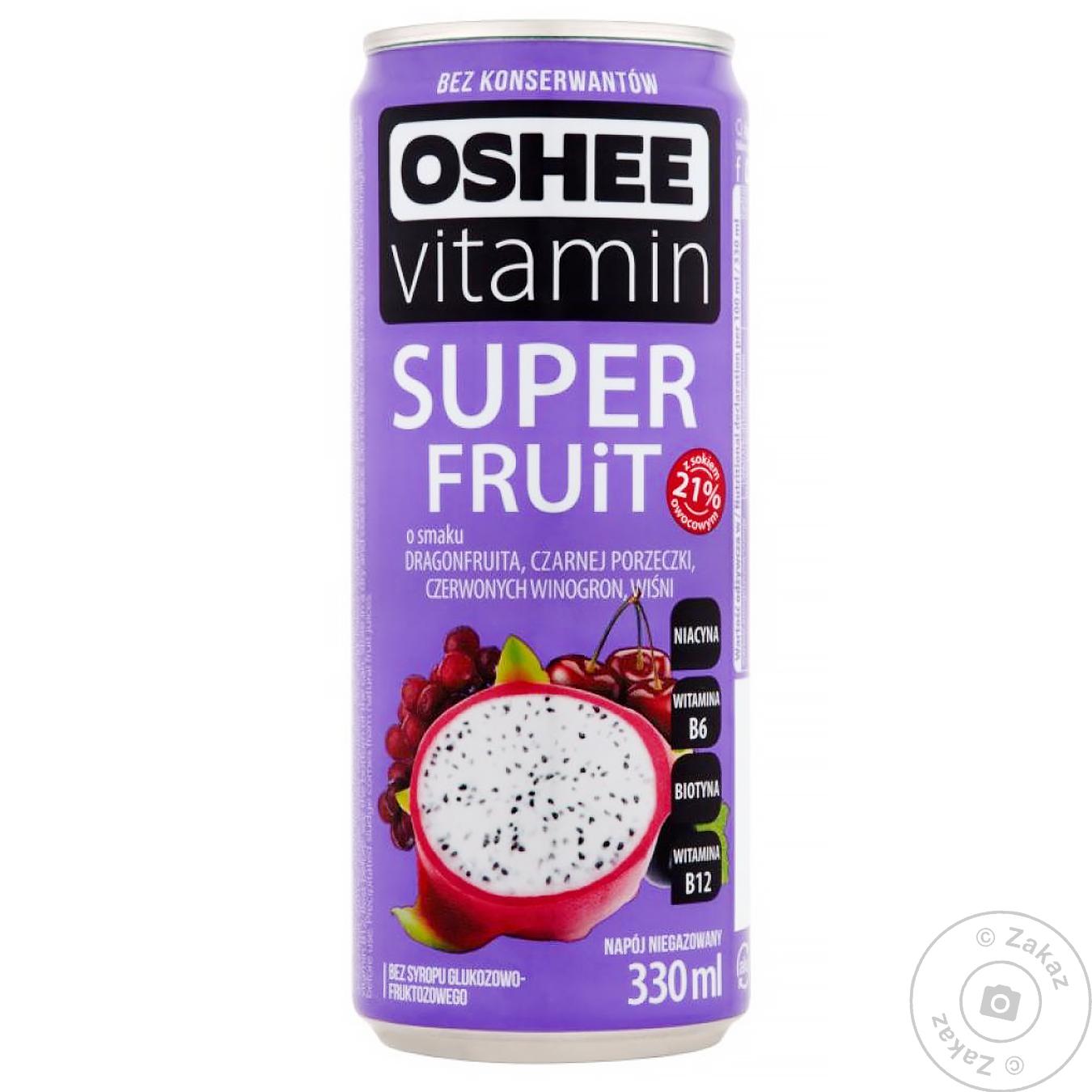 

Напій OSHEE Vitamin Fruit 0,33 л ж/б Червоний (Польща)