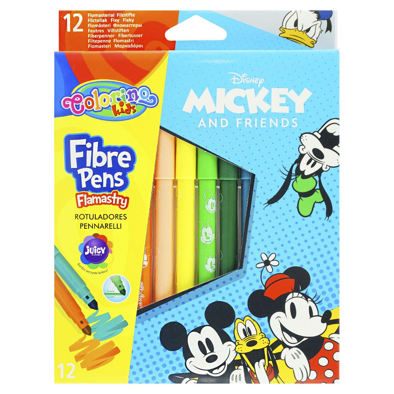 

Фломастеры Colorino Mickey 12 цветов 12шт