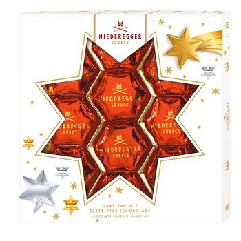 Niederegger Christmas Stars Marzipan Candies in Dark Chocolate 125g - buy, prices for WINETIME - photo 1