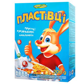 Хлопья кукурузные Золотое Зерно молочные 200г - купить, цены на Идеал - фото 2