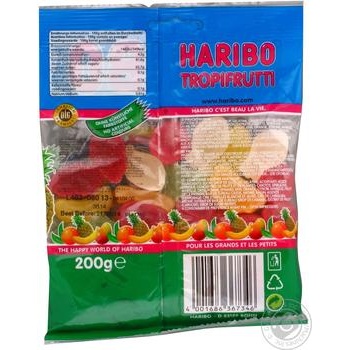 candy haribo tropical fruits tropical fruit 200g flow-pack Germany - buy, prices for - photo 4