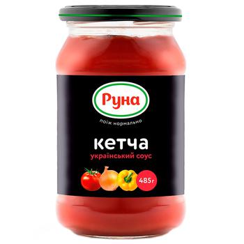 Соус томатний Руна Кетча Український 485г - купити, ціни на Auchan - фото 1