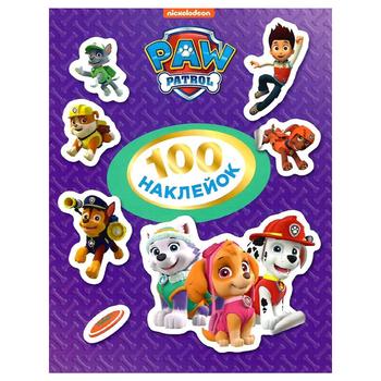 Книга Paw Patrol 100 наклейок