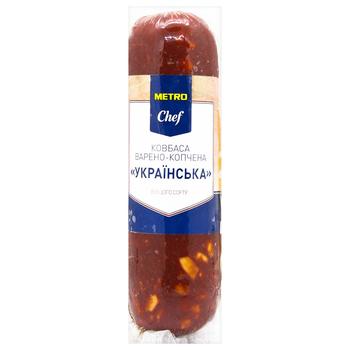 Колбаса Metro Chef Украинская варено-копченая 300г - купить, цены на - фото 1