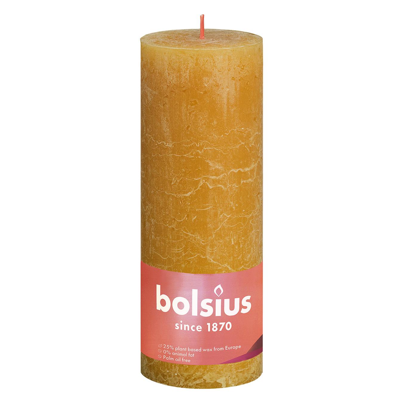 

Свеча Bolsius рустик медово-желтый 190/68