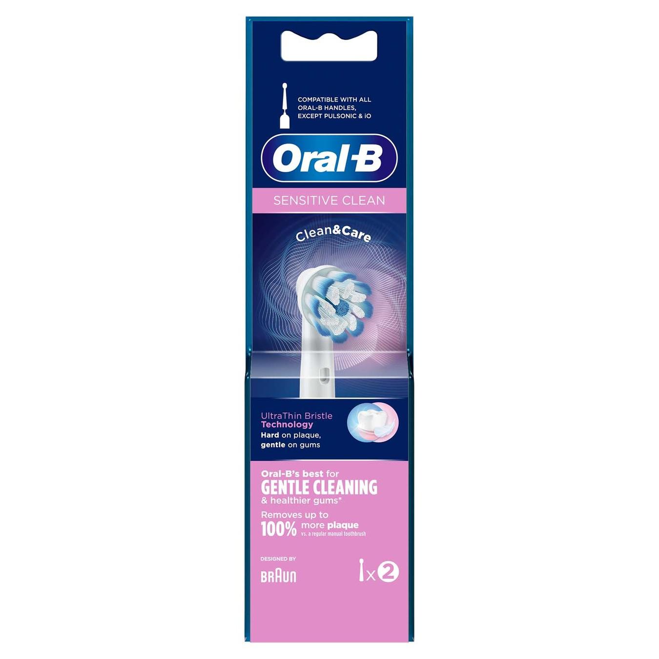 

Насадки для электрической зубной щётки Oral-B Sensitive Clean 2шт