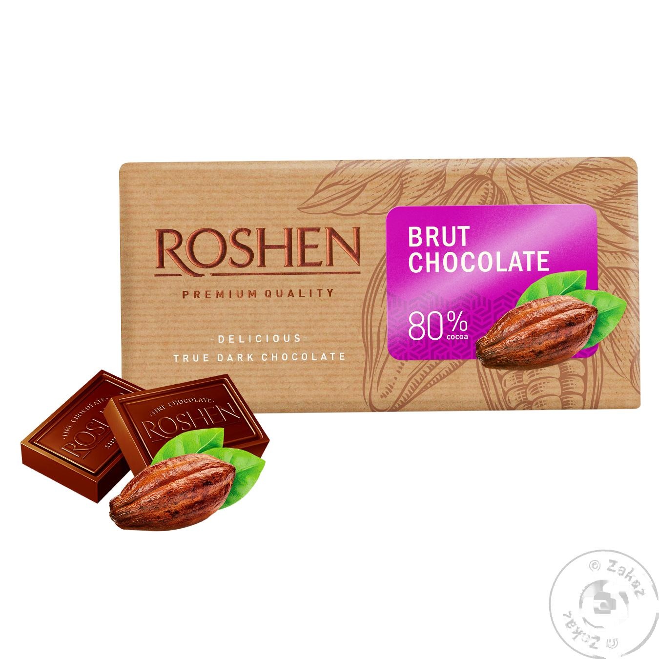 

Шоколад черный Roshen Brut 80% 90г